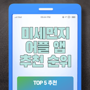 미세먼지 어플 앱 추천 순위