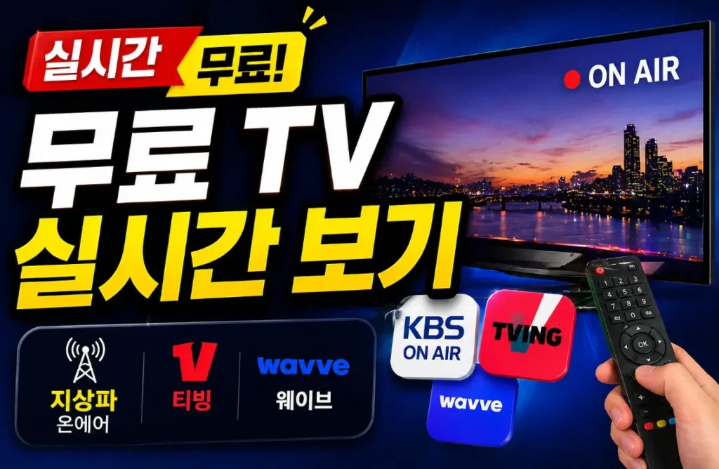 실시간 무료 티비 보기